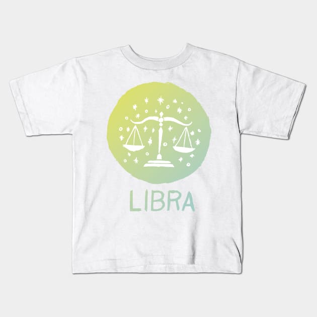 Libra Kids T-Shirt by Very Simple Graph